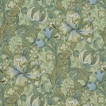Golden Lily recycled cotton fabric