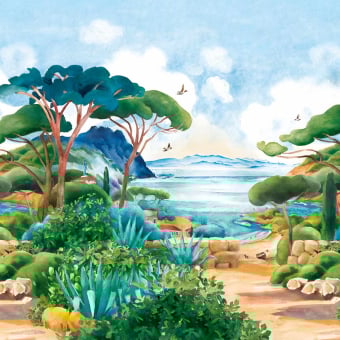 Cap Corse panoramic wallpaper