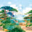 Papier peint panoramique Cap Corse Isidore Leroy Paysage 6264201