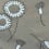 Bestickter Stoff Colette Antoine d'Albiousse Taupe noir Colette/4