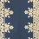 Tissu Frida Antoine d'Albiousse Blanc/Bleu Frida/50