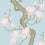 Carta da parati Magnolia Tree Cole and Son Sky Blue and Blush 128/1004