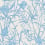 Papier peint Iris Cole and Son Soft Cerulean on Porcelain 128/5026