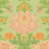 Carta da parati Poppies Cole and Son Peach, Marigold and Grass on Soft Green 128/7036
