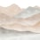 Warm Lake Abstract Panel Les Dominotiers Terracotta DOM5103-1