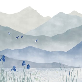 Papier peint panoramique Spring Lake