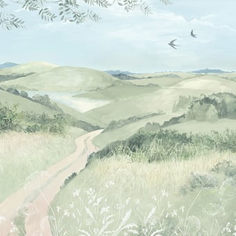 Papier peint panoramique Cent Collines