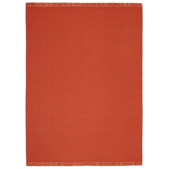 Tapis Kelim Coloured Fringes
