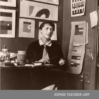 Tappeto Aubette Study di Sophie Taeuber-arp