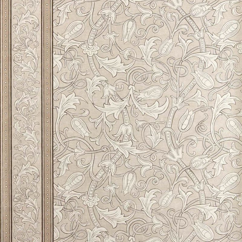 Papel pintado Etched Scrolling Tulip Papel pintado Etched Scrolling Tulip Morris and Co Faded Indigo MUNW217604 Morris and Co