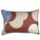 Coussin Ellipse rectangle Maison Casamance Cuivre / Bleu / Ivoire CO52006+CO40X60PES