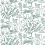 Carta da parati La Quintinie Nina Campbell Teal NCW4594-01