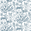 Carta da parati La Quintinie Nina Campbell Indigo NCW4594-02