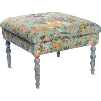 Dubois Ottoman Hindustan Aquamarine Seat