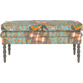 Seduta Edward Ottoman Hindustan Aquamarine