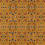 Tissu Persian Scroll Embroidery Morris and Co Ochre MHTF237658