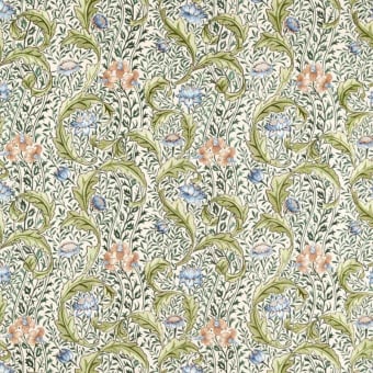 Tissu Wild Tulip & Vine Embroidery