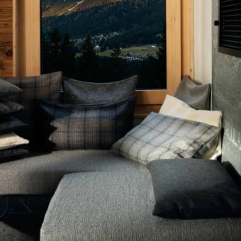 Tessuto Benu Check Outdoor