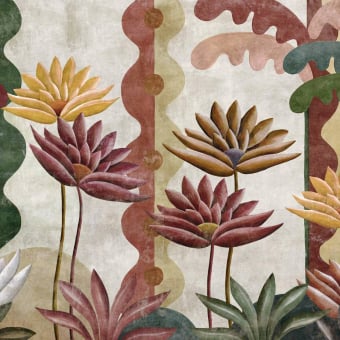 Papier peint panoramique Agaves