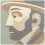 Cement tile Portrait of Cézanne Carocim Capuccino CE-001//16