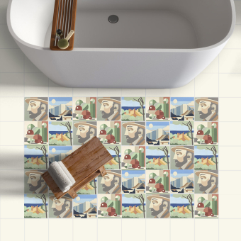 Zementfliese Stillleben