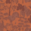 Inara Wallpaper Casamance Orange Brule 76900814