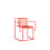 Chaise Grill Dining armchair Diabla Red PT06515-Red