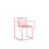 Chaise Grill Dining armchair Diabla Pink PT06515-Pink