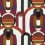 Tissu Café society Casamance Multico rouge 10550378