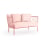 2-Sitzer-Sofa Arp Silvertex Diabla Lotus rose 261452+294907