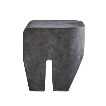 Sculpt Concrete Pouf