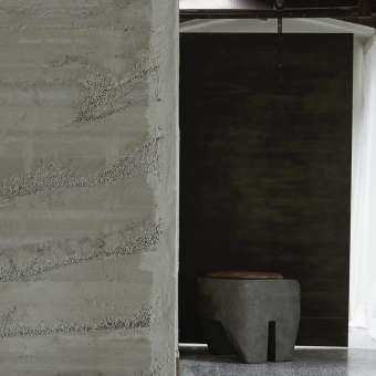 Sculpt Concrete Pouf