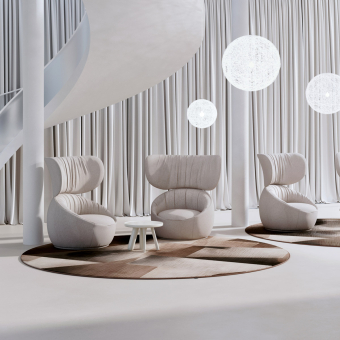 Tappeto Rugged/Refined rotondo