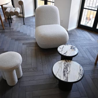 Toe Flat Bouclé Armchair