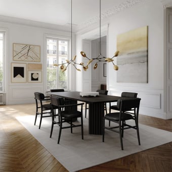 Nama Leather Chair with Armrests