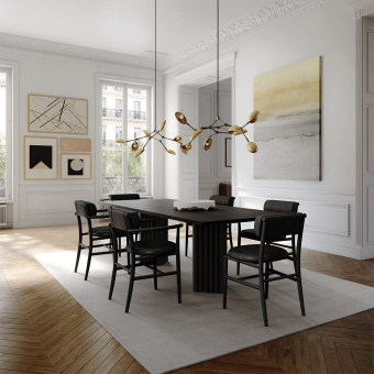 Silla con reposabrazos Nama Leather