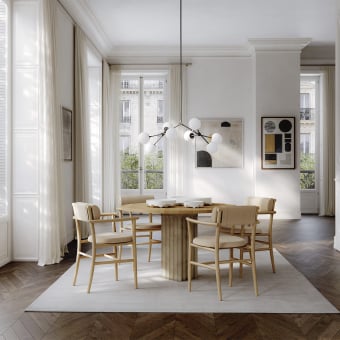 Chaise avec accoudoirs Nama Nubuck