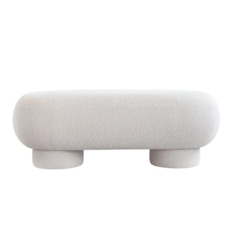 Pouf Big Foot Bouclé