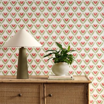 Tulip Trellis Wallpaper