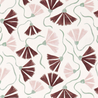 Stoff Fringed Poppy Print