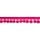 Frange pompons Calypso 47 mm unie Houlès Fuschia 33218-9450