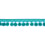 Frange pompons Calypso 47 mm unie Houlès Turquoise 33218-9620