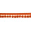 Frange pompons Calypso 47 mm unie Houlès Brique 33218-9820