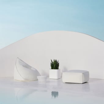 Quadratischer Hocker Sail Amelia Outdoor