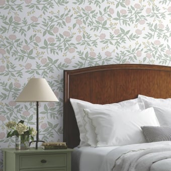 Peonies Adhesive Wallpaper