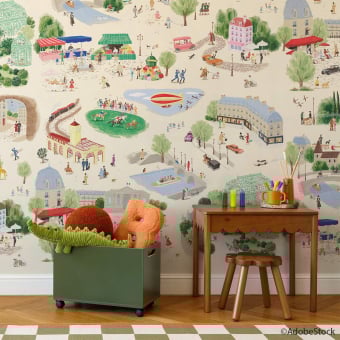 Papier peint panoramique Un Jeudi à Paris