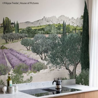 Papier peint panoramique Provence Couleur