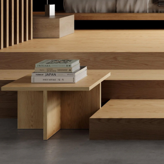 Brutus Oak coffee table