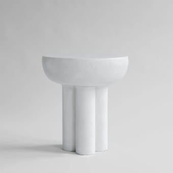 Crown Tall Fiber Concrete Side Table