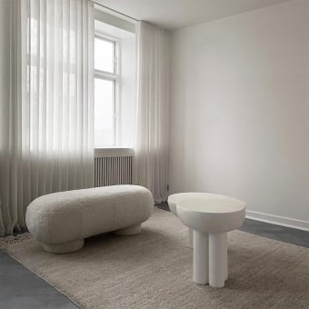 Mesa auxiliar Crown tall Fiber Concrete